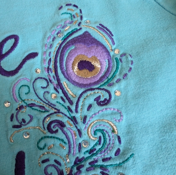 Winter peacock line Gymboree set with matching beanie - Picture 4 of 9